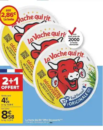 Carrefour La vache qui rit offre