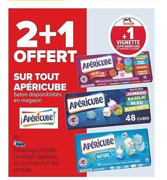 Carrefour Apéricube offre