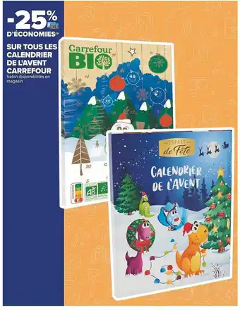 Calendrier de l'avent carrefour