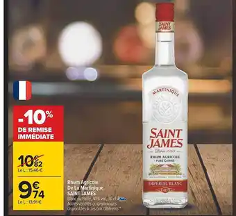 Carrefour Rhum agricole de la martinique saint james offre