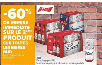Carrefour Bières bud offre