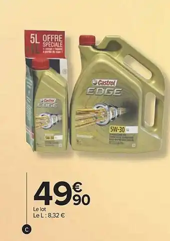 Carrefour Castrol edge offre