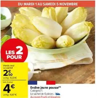 Carrefour Market Endive jeune pousse offre