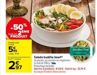 Carrefour Market Salade buddha bowl offre