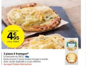 Carrefour Market 2 pizzas 4 fromages offre