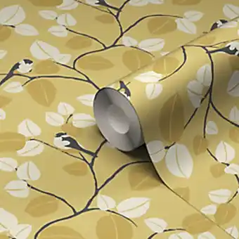 Castorama Papier peint vinyle sur intissé goodhome mahot jaune offre