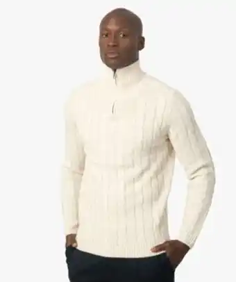 Gémo Pull homme en maille torsadée avec col camionneur vue1 - gemo (homme) - gemo offre