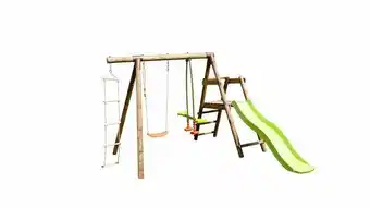 Soulet - station mûrier en bois traité - 3 agrÚs et toboggan - h. 195cm