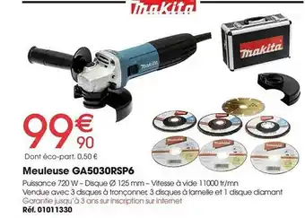 Meuleuse Makita Ga5030rsp6