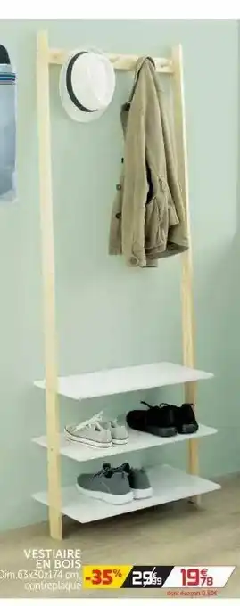 Gifi Vestiaire En Bois offre