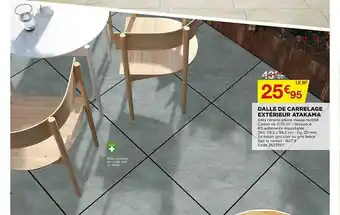 Bricomarché Dalle De Carrelage Extérieur Atakama offre