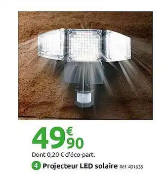 Mr Bricolage Projecteur Led Solaire offre