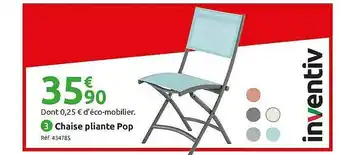 Mr Bricolage Chaise Pliante Pop Inventiv offre