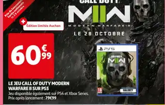 Le Jeu Call Of Duty modern Warfare II Sur PS5
