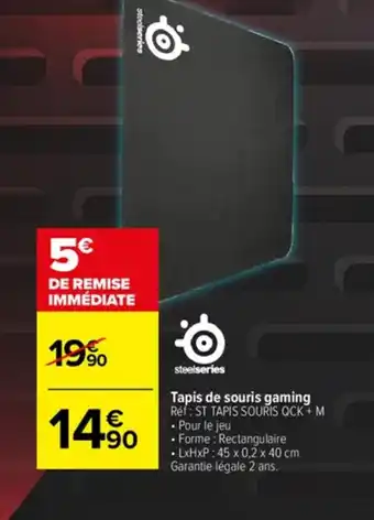 Carrefour Tapis de souris Gaming offre