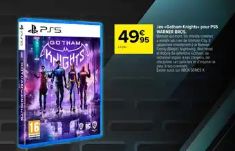 Carrefour Jeu Gotham Knights Pour PS5 Warner Bros offre