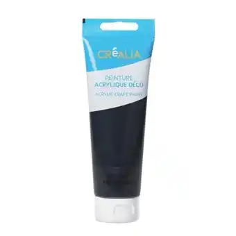 Peinture acrylique créalia - 120 ml - noir mat
