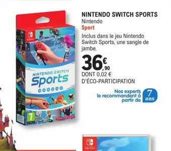 E.Leclerc Nintendo Switch Sports offre