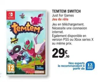 E.Leclerc Temtem Switch offre