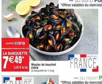 Cora x Carrefour Moules de bouchot offre