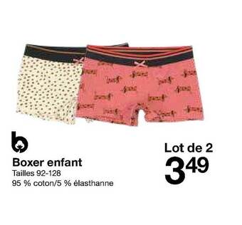 Zeeman Boxer enfant offre