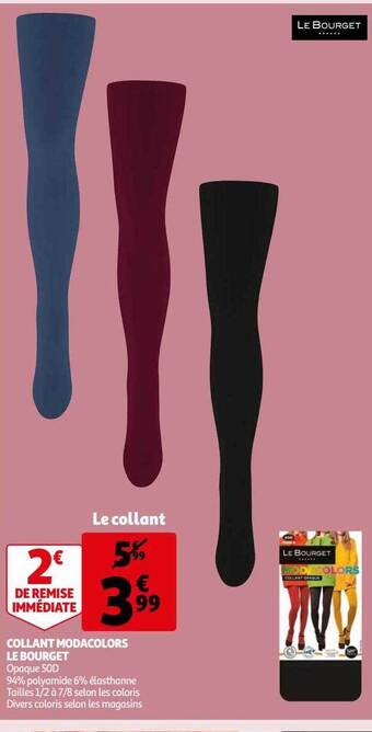 Auchan Collant modacolors le bourget offre