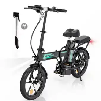 Go Sport Cool&fun hitway vélo électrique e-bike pliable, batterie 8,4 ah pédalage assisté offre