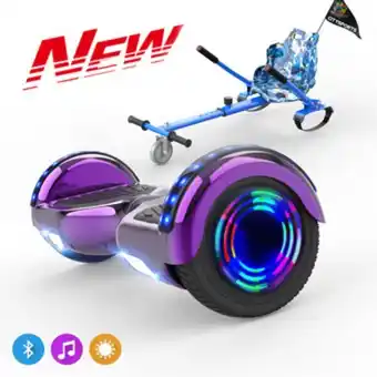 Go Sport Cool&fun microgo hoverboard gyropode électrique gokart overboard bluetooth 6.5 self-balance board roues led flash télécommand offre
