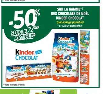 Cora x Carrefour Sur La Gammes Des Chocolats De Noel Kinder Chocolat offre