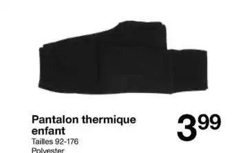 Zeeman Pantalon thermique enfant offre