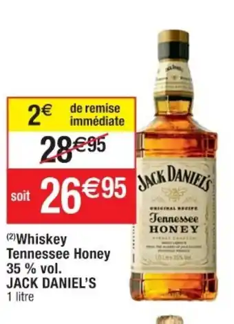Cora x Carrefour Whiskey Tennessee Honey 35% Vol. Jack Daniel's offre