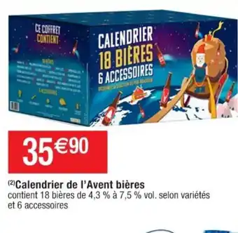 Cora x Carrefour Calendrier De L'Avent Bieres offre