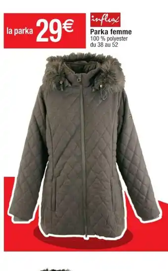 Cora x Carrefour Parka Femme offre