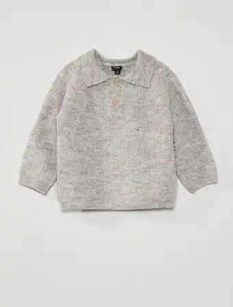 KIABI Pull en maille côtelée avec col offre