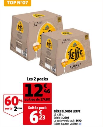 Auchan Direct Bière blonde LEFFE offre
