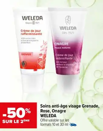 Carrefour maPara parapharmacie Soins anti-âge visage grenade, rose, onagre WELEDA offre