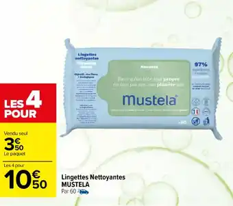 Carrefour maPara parapharmacie Lingettes nettoyantes MUSTELA offre