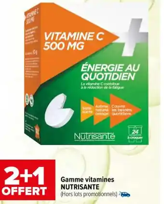 Carrefour maPara parapharmacie Gamme vitamines NUTRISANTE offre