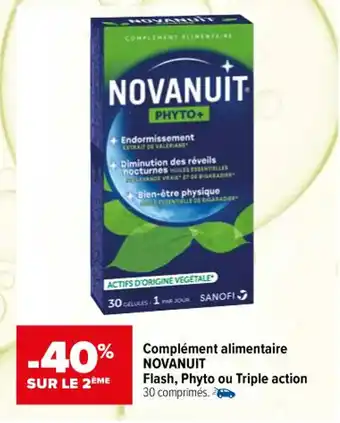 Complément alimentaire NOVANUIT flash, phyto ou triple action