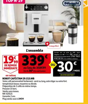 Auchan Direct Robot Cafe Etam 29.513wb offre