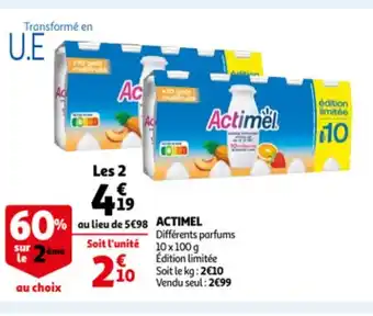 Auchan Direct Actimel offre