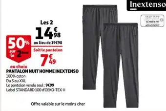 Pantalon Nuit Homme Inextenso