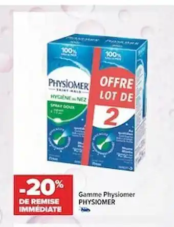 Carrefour maPara parapharmacie Gamme physiomer offre