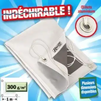 Outiror Bâche blanche 300 gr/m2 ,... offre