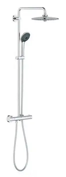 Leroy Merlin Colonne de douche thermostatique, grohe vitalio joy, chromé noir offre