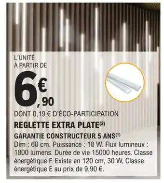 E.Leclerc Brico Reglette Extra Plate offre