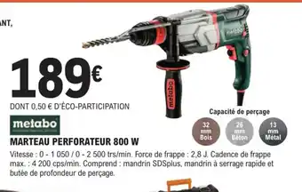 E.Leclerc Brico Marteau Perforateur 800w offre