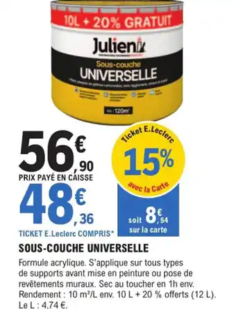 Sous-Couche Universelle