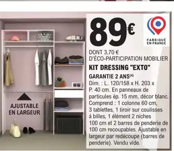 E.Leclerc Brico Kit Dressing Exto offre
