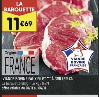 Viande Bovine Faux Filet a Griller